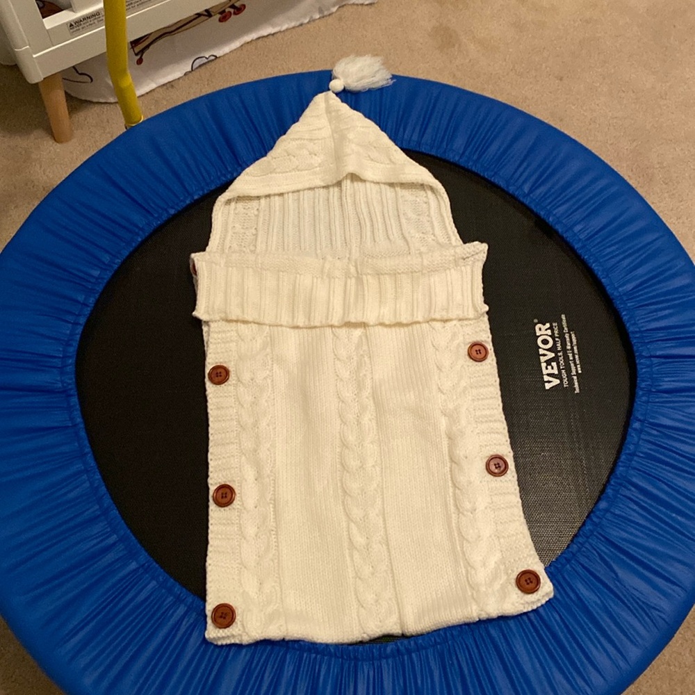 NWOT Baby Sweater Wrap. No size? Never worn.